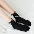 2019 Hot Sale de haute qualité personnalisé Pearl Lace Femmes Chaussettes Chaussettes de mode